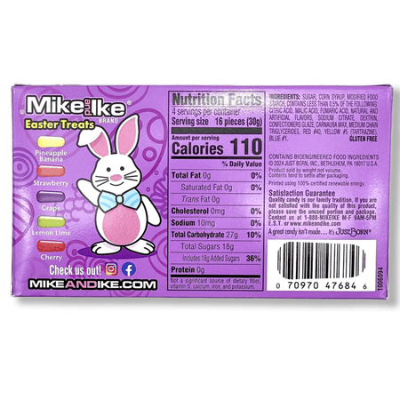 Mike and Ike Easter Treats Theatre Pack - 4.25oz Candy Just Born Inc. 