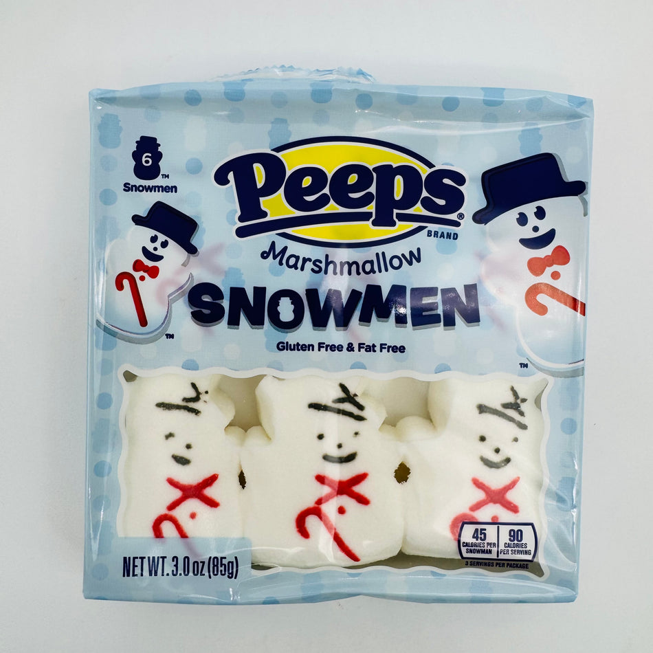 Peeps SNOWMEN Marshmallow 6ct Candy Paradise 