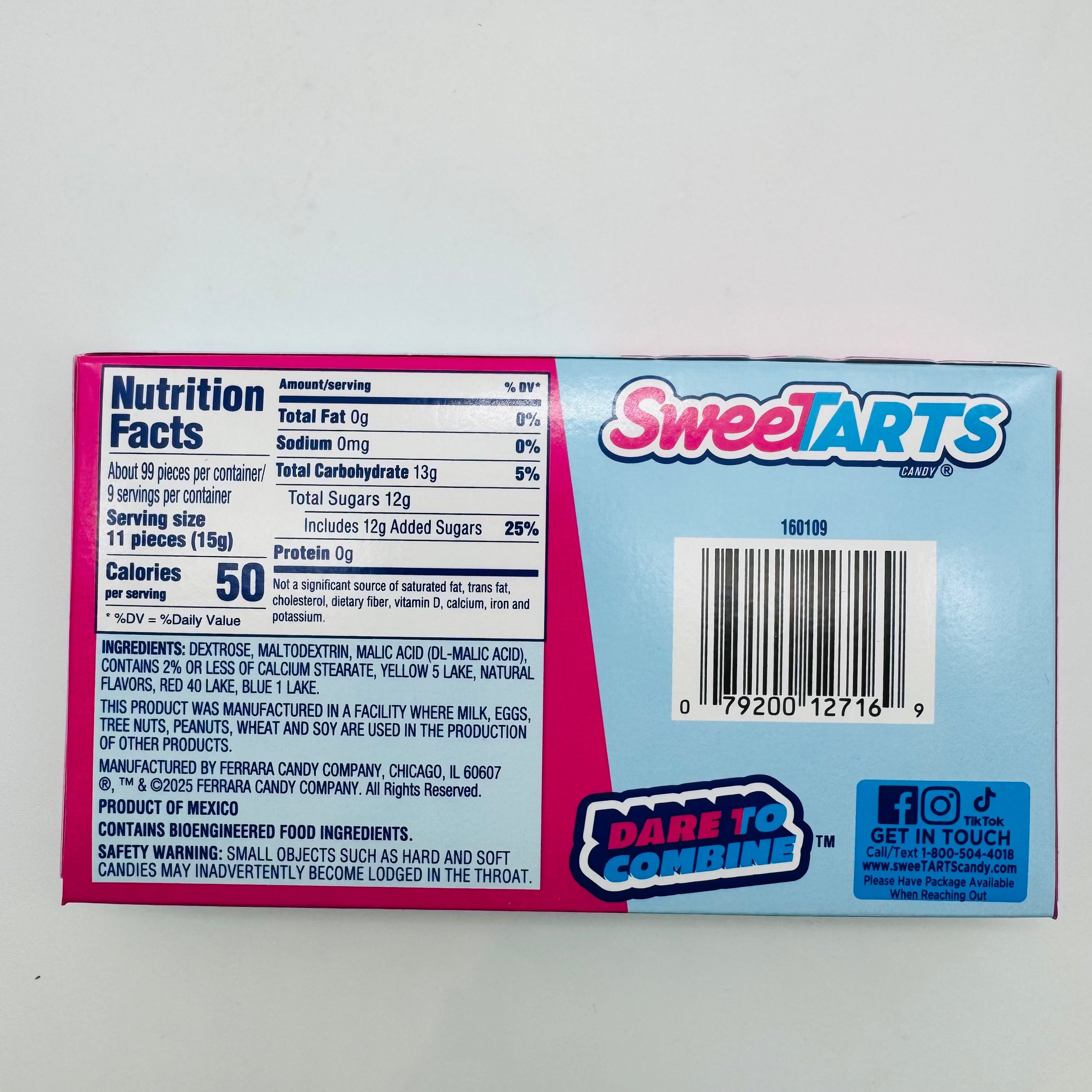 Sweetarts Merry Mix Theatre Box - 5oz Candy Paradise 