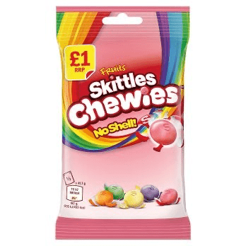 Skittles Chewies No Shell (UK) -125g Candy Paradise 