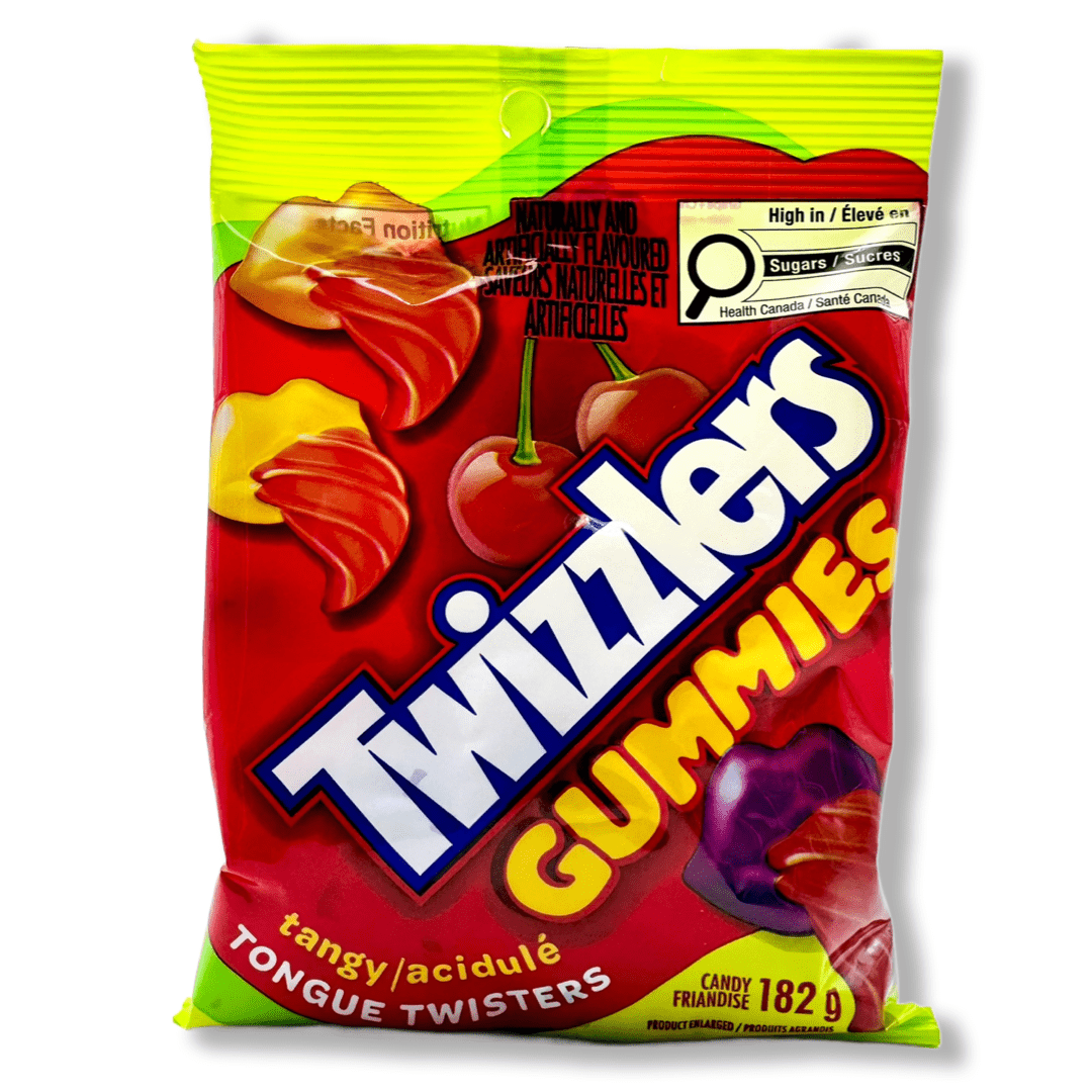 Twizzlers Gummies Tangy Tongue Twisters - 182g Candy HERSHEY'S 