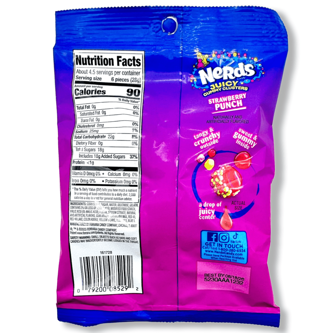 Nerds Juicy Gummy Clusters - 4.5oz Candy Ferrara Candy Company 