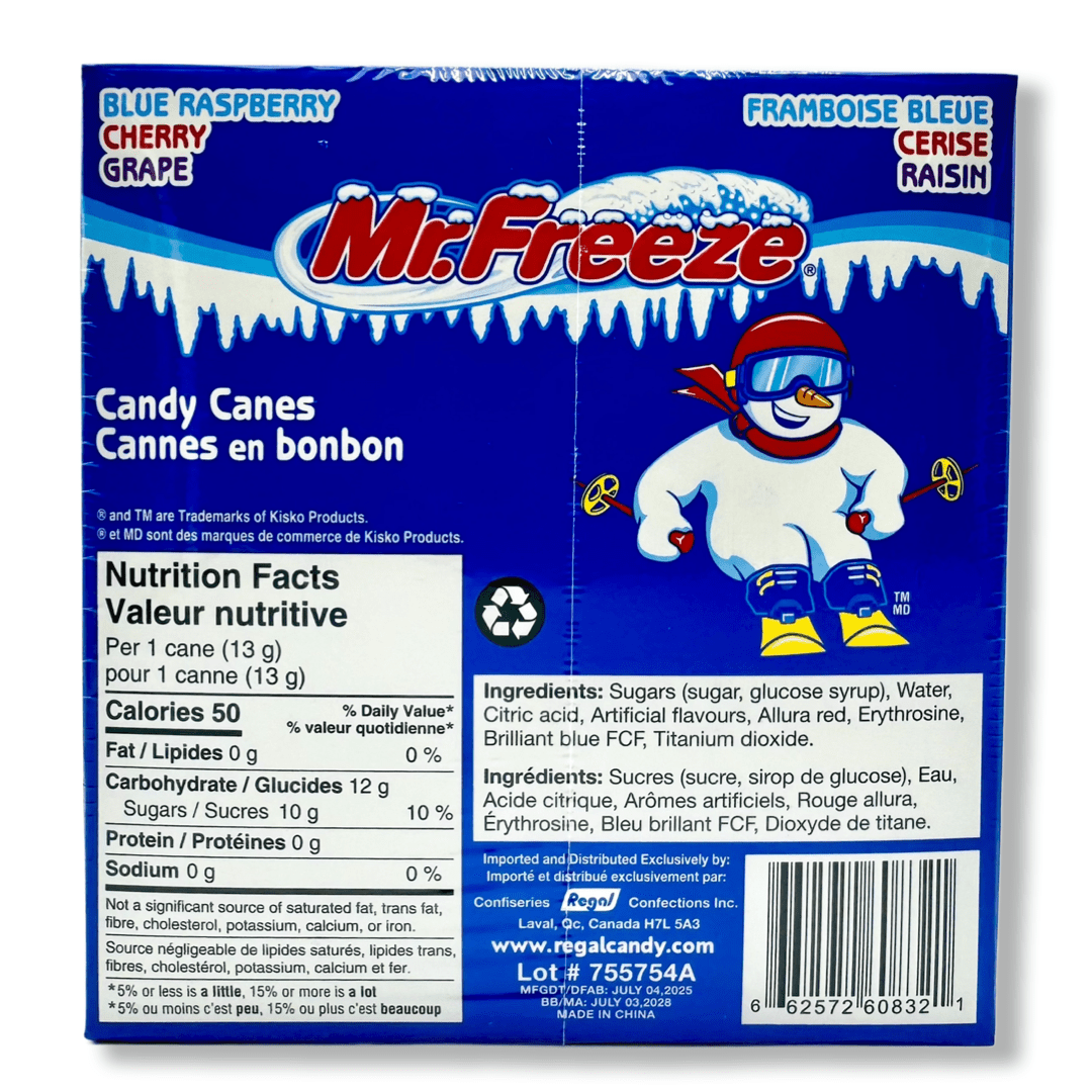Mr.Freeze Candy Canes - 75g Candy Regal Confections 