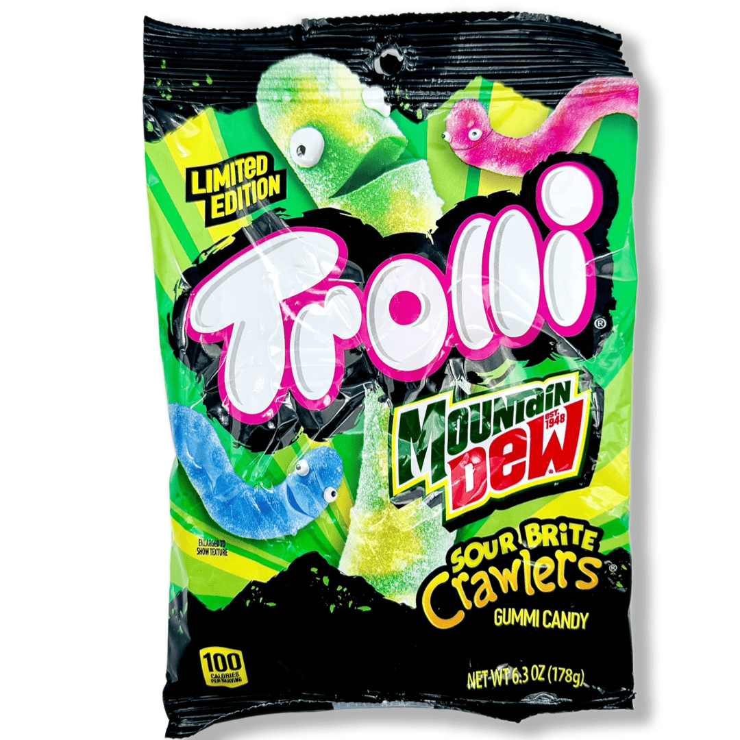 Trolli Mountain Dew Sour Brite Crawlers (Limited Edition ) - 6.3oz Candy Ferrara Candy Company 