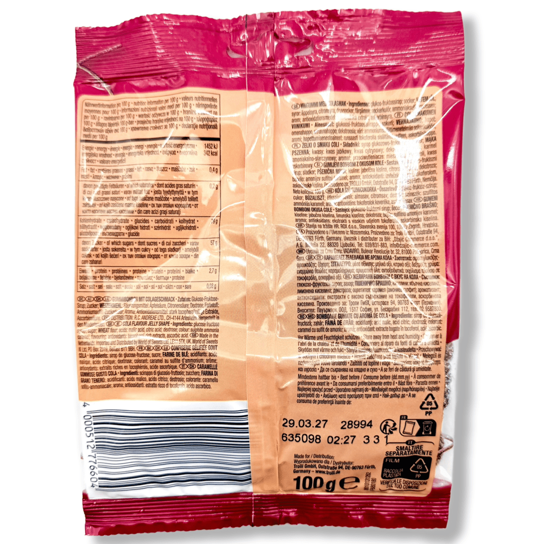 Trolli Spaghetti Sour Cola Gummies (Germany) - 100g Candy Ferrara Candy Company 