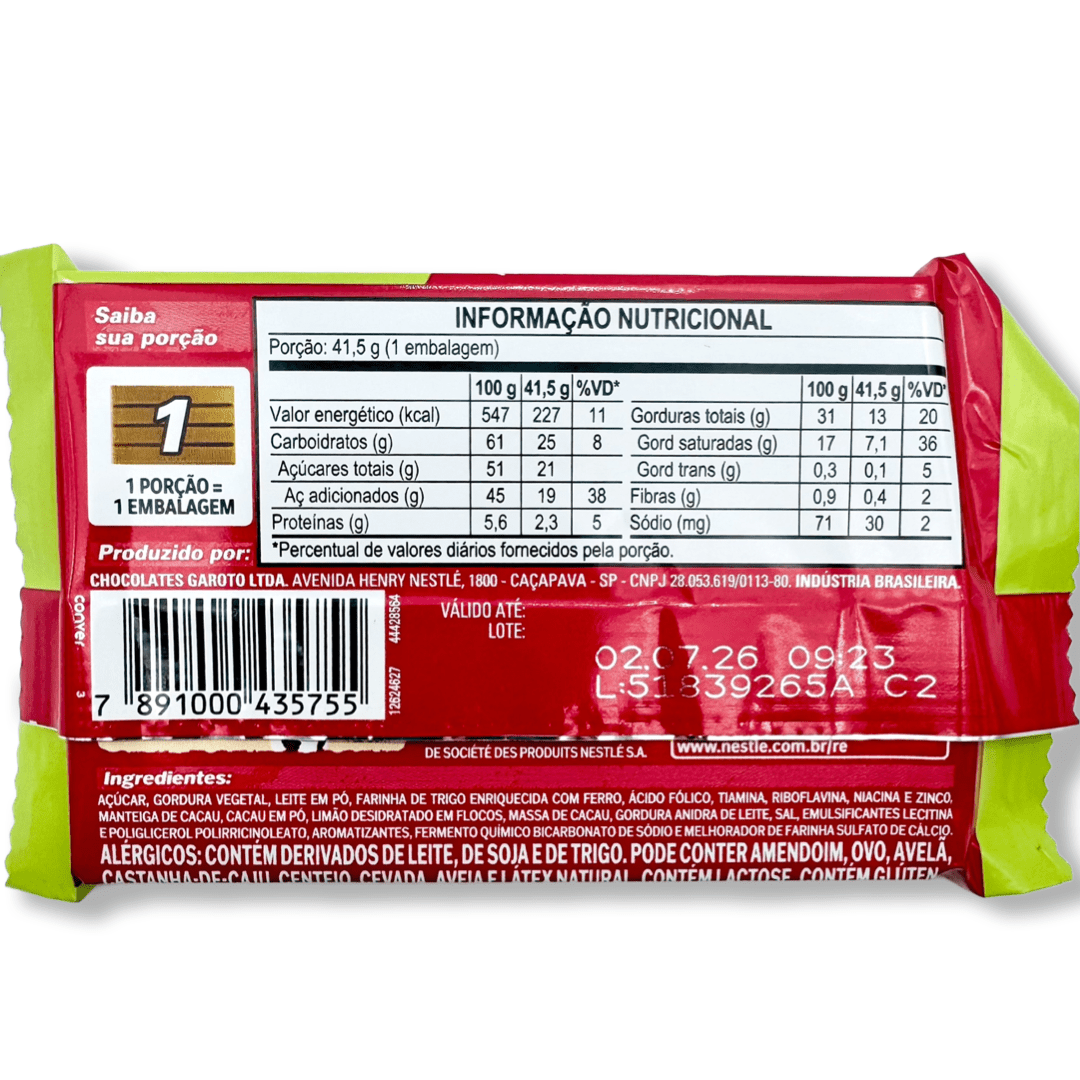 Kit Kat Lemon (Limited Edition - Brazil) - 41.5g Chocolate Nestlé 
