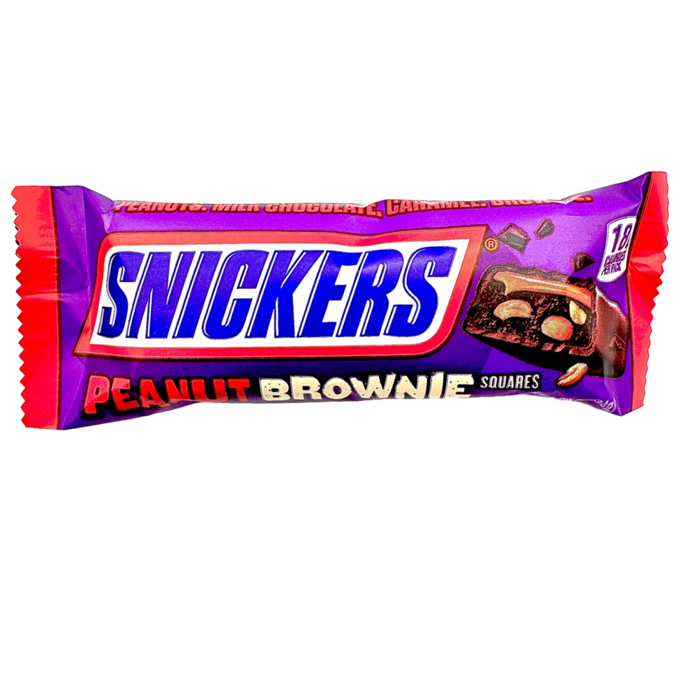 Snickers Peanut Brownie Squares