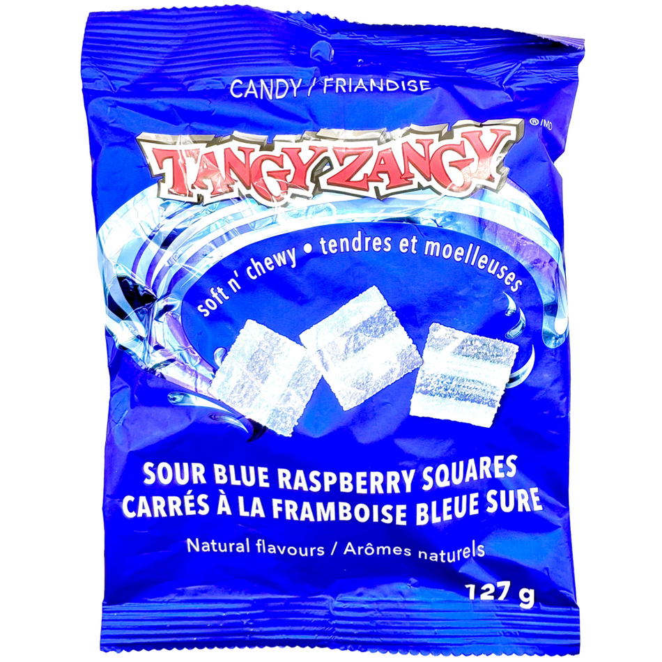 Tangy Zangy Sour Blue Raspberry Squares
