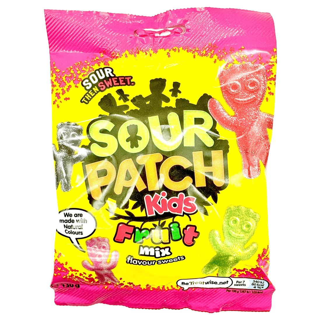 Sour Patch Kids Fruit Mix -UK Candy Mondelez 