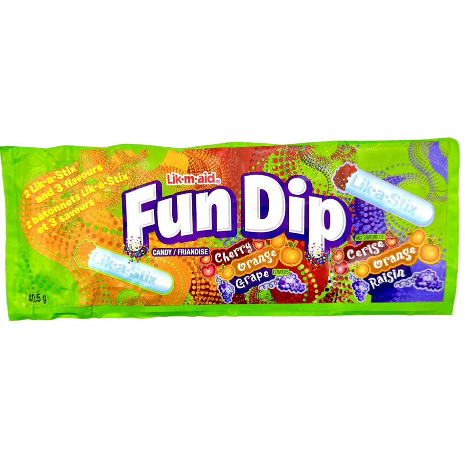 Fun Dip Candy - Cherry, Orange, Grape (BB March 2024)