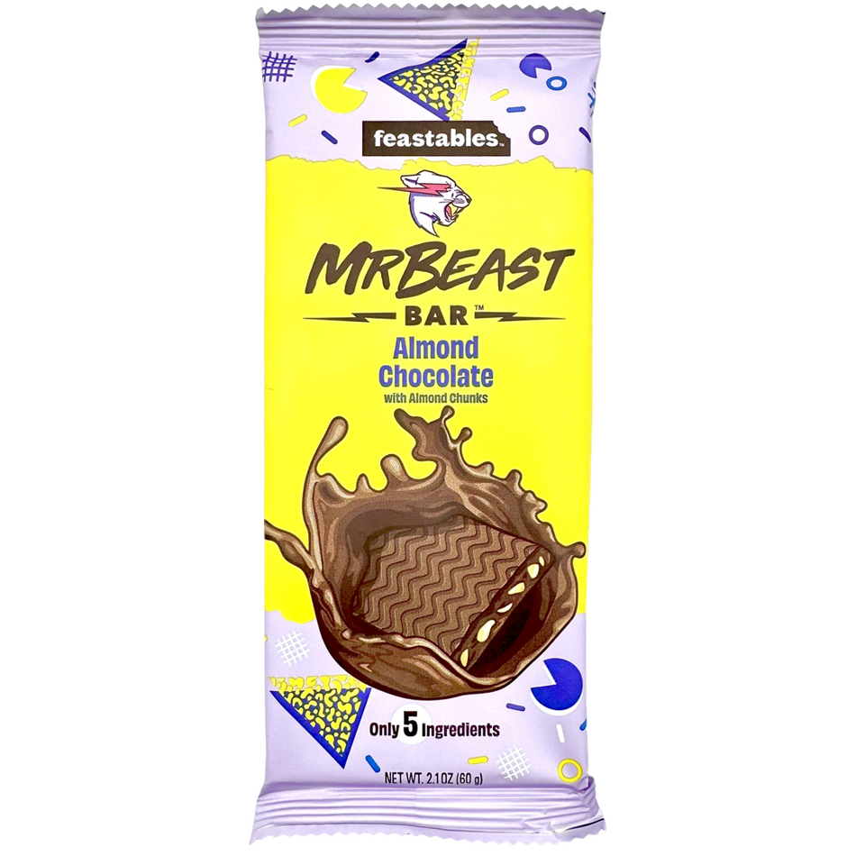 Mr. Beast Almond Chocolate Feastables Bar - 2.1oz