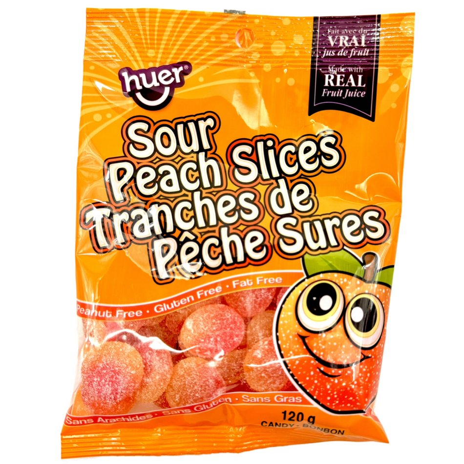 Huer Sour Peach Slices - 120g