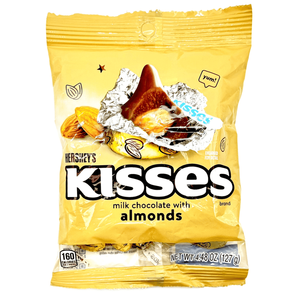 Hershey's Kisses Milk Chocolate with Almonds Chocolate HERSHEY'S 