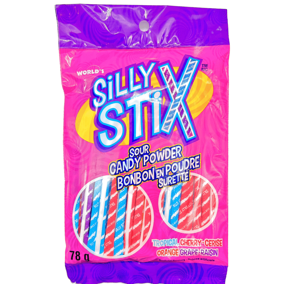 World Silly Stix Straws - 78g Candy Regal Confections 