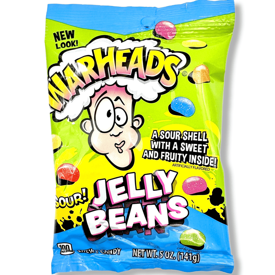 Warheads Sour Jelly Beans - 5oz Candy Impact Confections 