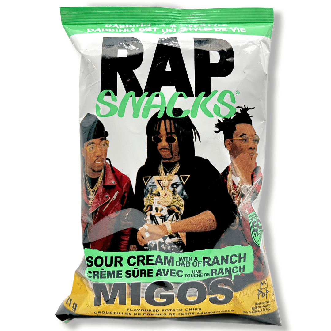 Rap Snacks Migos Sour Cream With A Dab Of Ranch Chips - 71g Chips Rap Snacks Inc. 