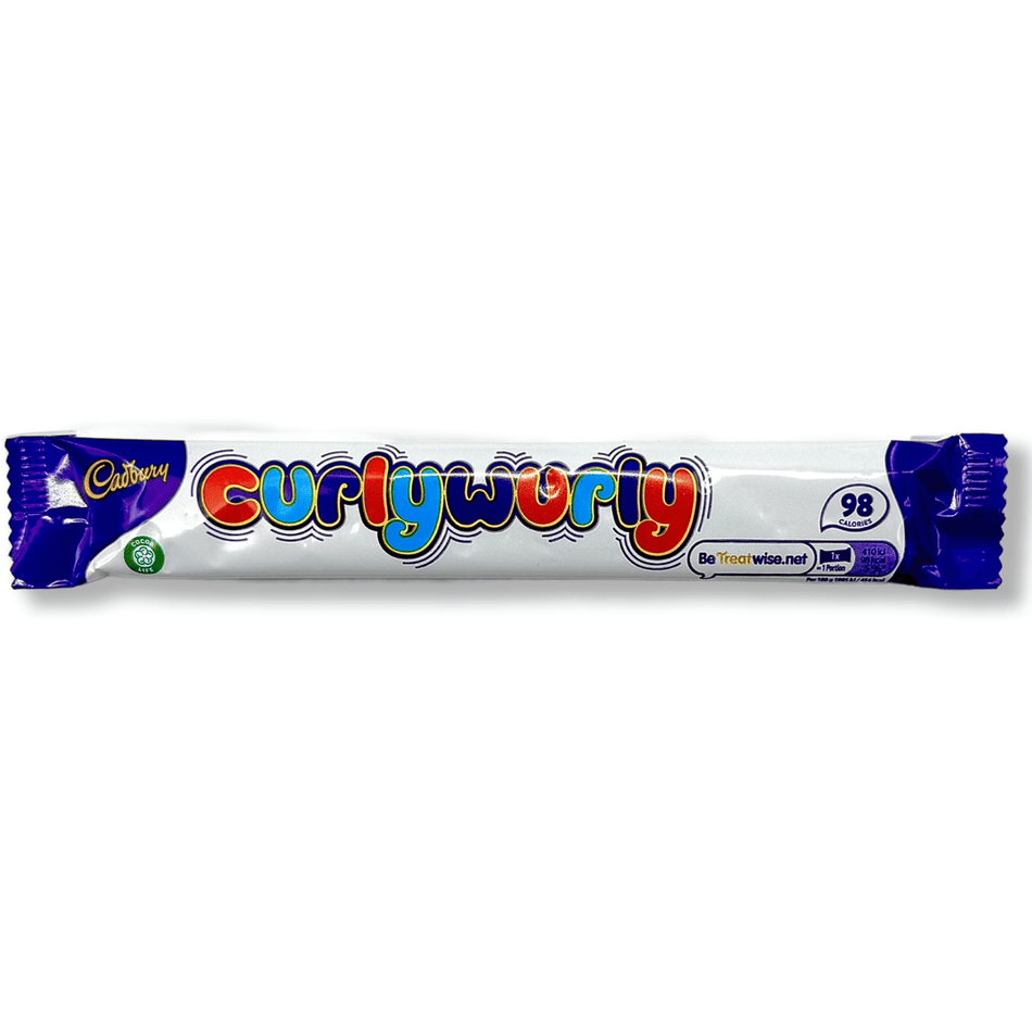 Cadbury Curly Wurly Chocolate Bar (UK) - 21g Chocolate Cadbury 