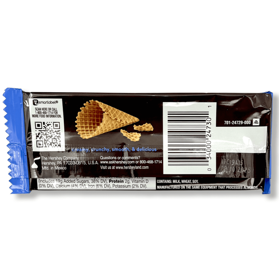 Hershey’s Milk Chocolate with Waffle Cone Pieces Bar - 1.4oz Chocolate HERSHEY'S 