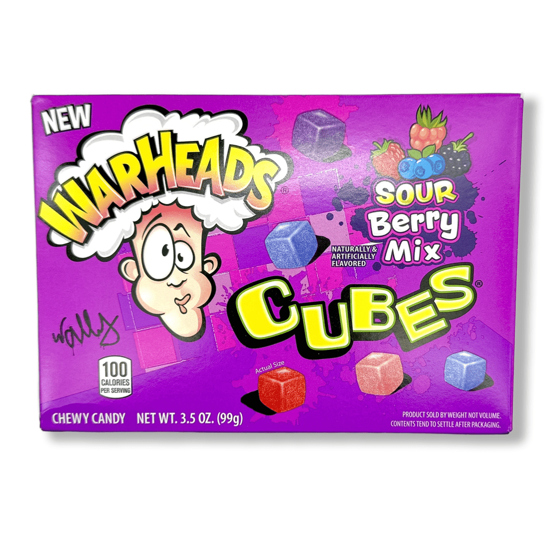 Warheads Cubes Sour Berry Mix - 3.5oz Candy Impact Confections 