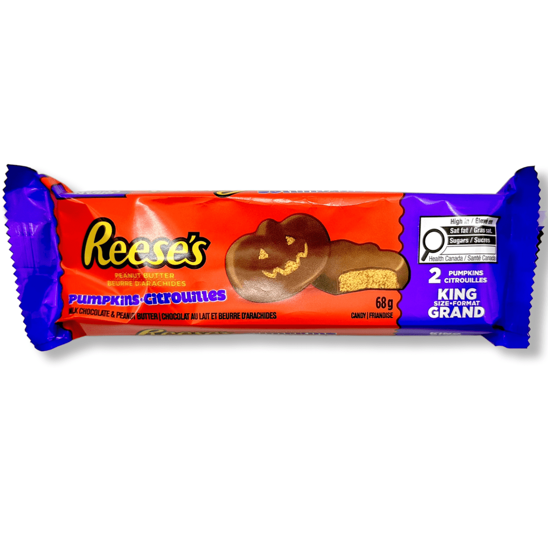 Halloween Reese's Pumpkin Peanut Butter Cups King Size - 68g Chocolate HERSHEY'S 