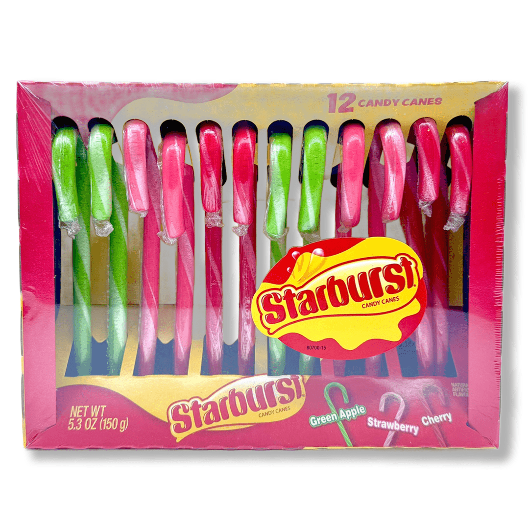 Starburst Candy Canes - 5.3oz Candy Spangler 