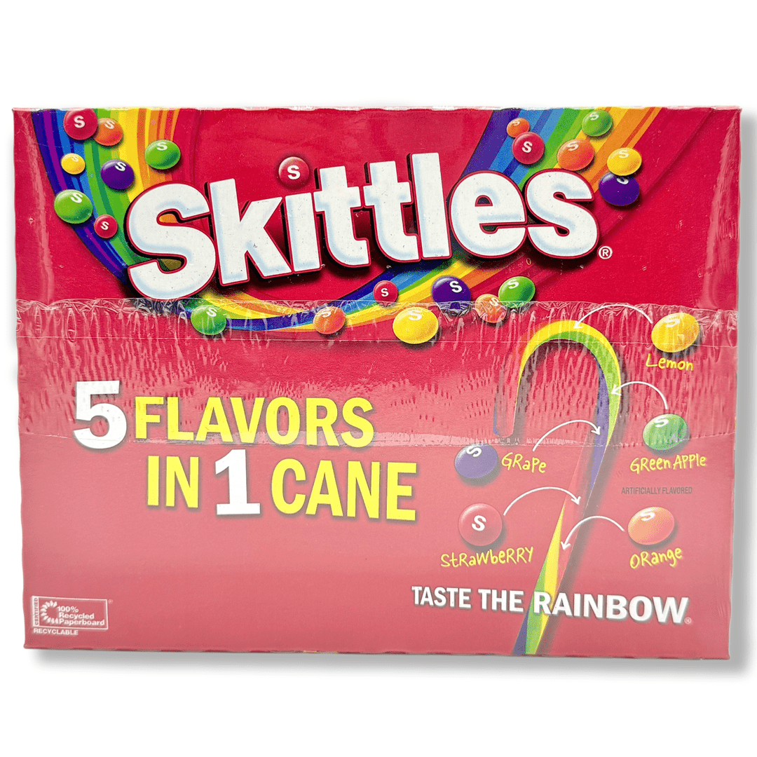 Christmas Skittles Candy Canes - 5.3oz Candy Spangler 