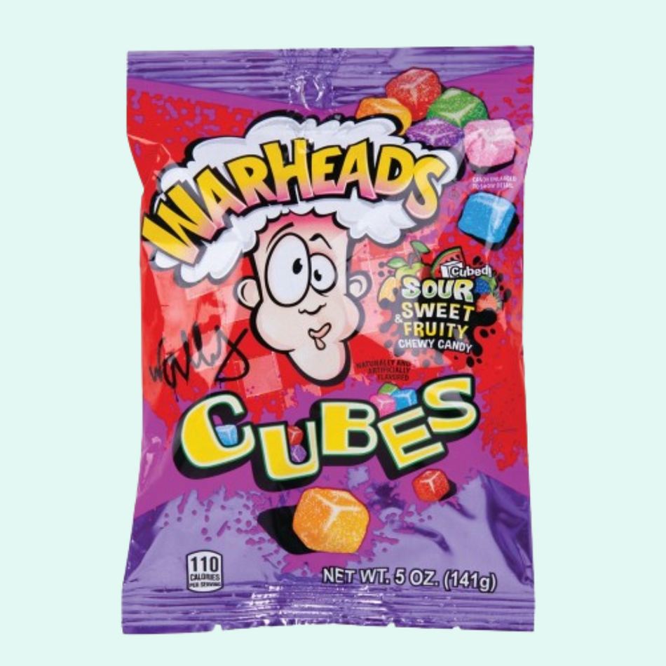 Warheads Sour Sweet & Fruity Chewy Cubes - 5oz