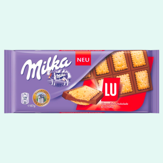 Milka Chocolate Bar With Lu Biscuits