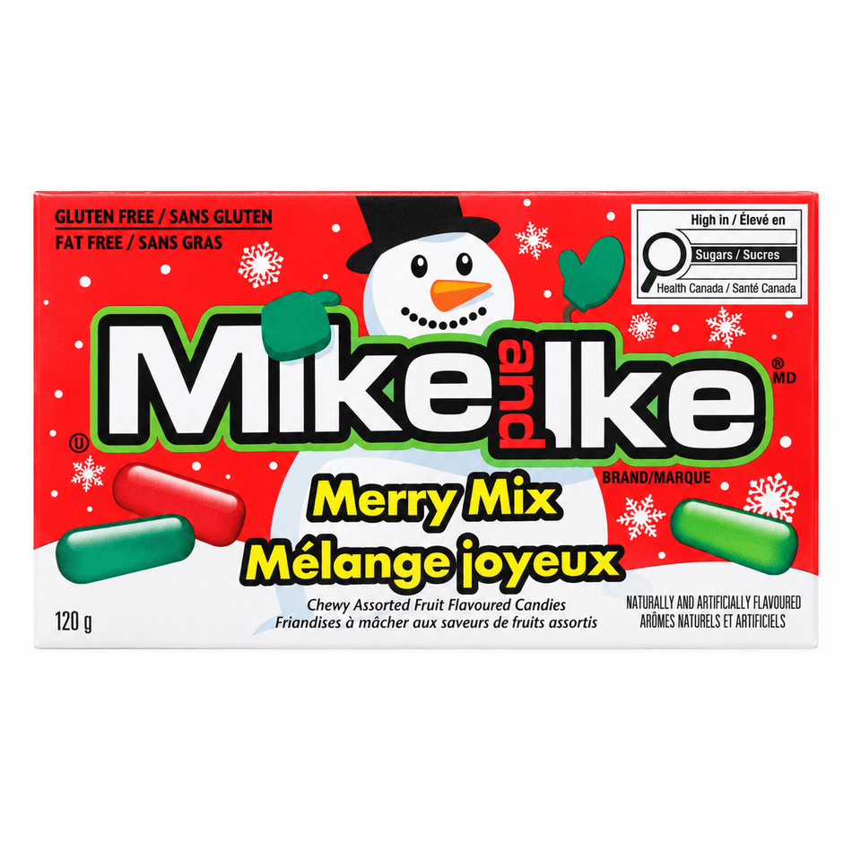 Mike and Ike Merry Mix - 120g Chewy Candy Just Born Inc. 