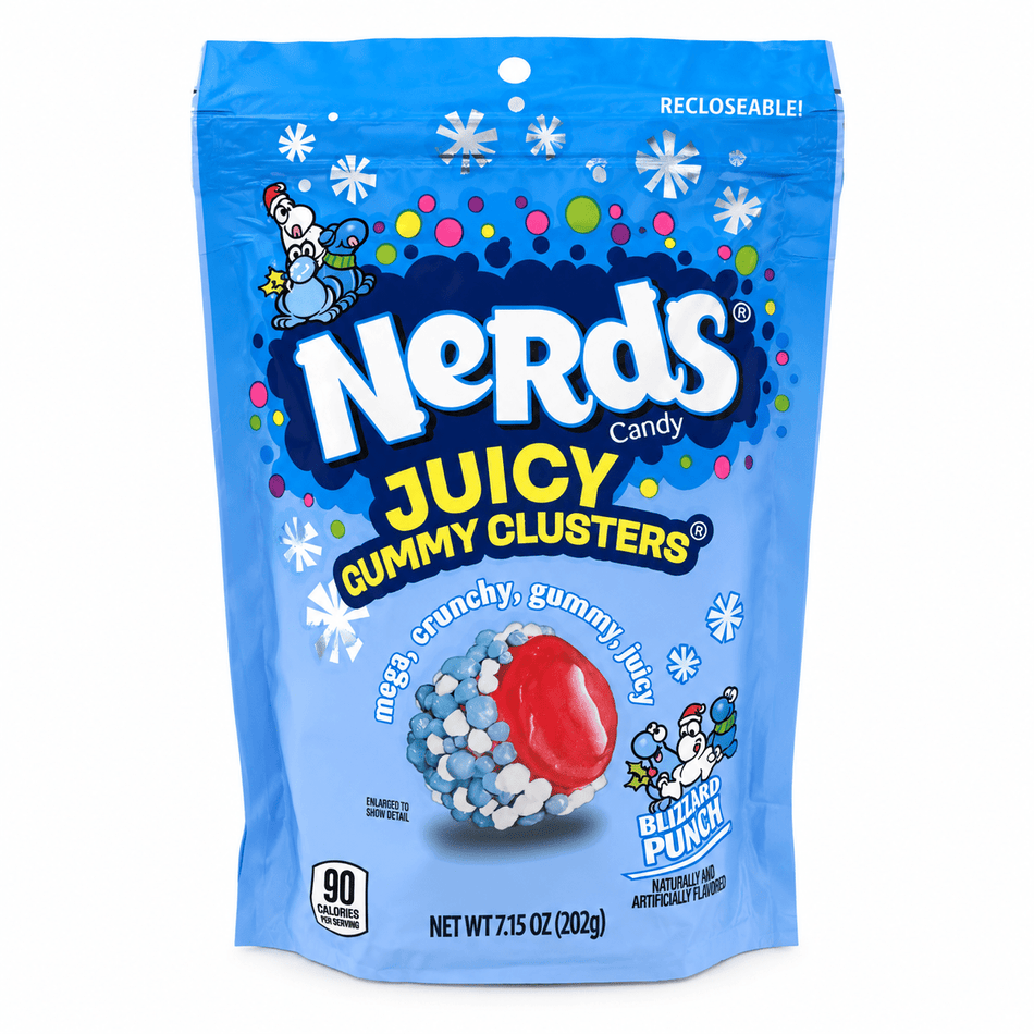 Nerds Juicy Gummy Clusters Blizzard Punch - 202g Gummy Candy Nerds 