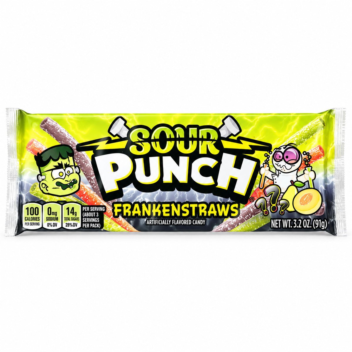 Sour Punch FrankenStraws Halloween 3.2oz
