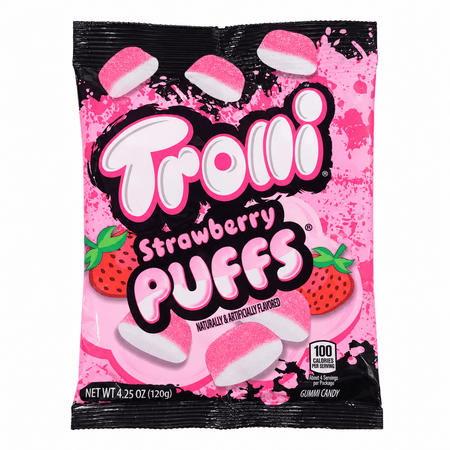 Trolli Strawberry Puffs Gummy Candy - 120g Gummy Candy Trolli 
