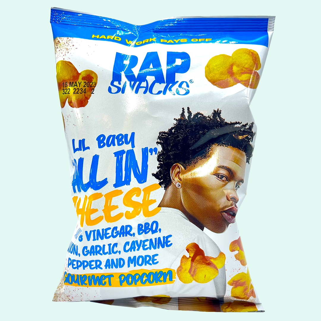 Rap Snacks Lil Baby All In Cheese Gourmet Popcorn