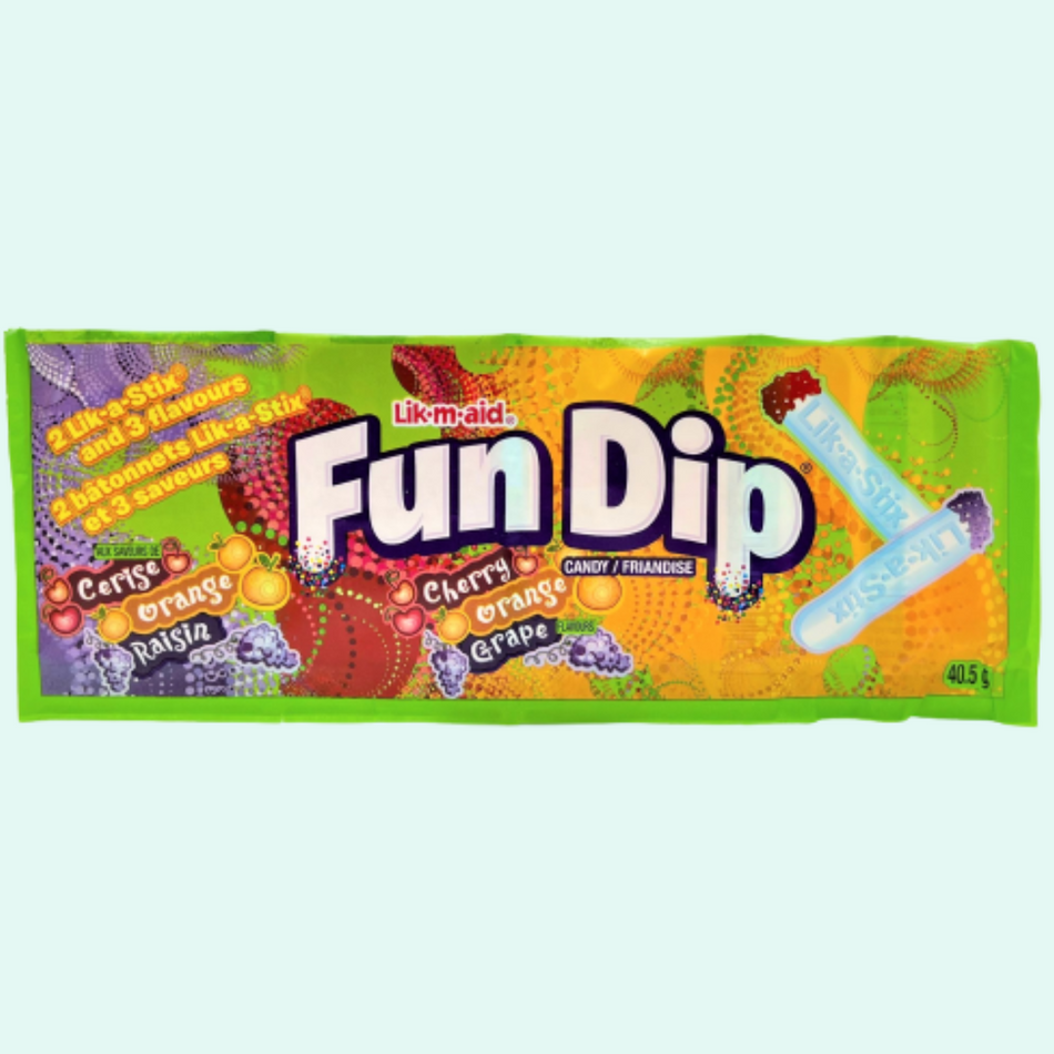 Fun Dip Candy - Cherry, Orange, Grape