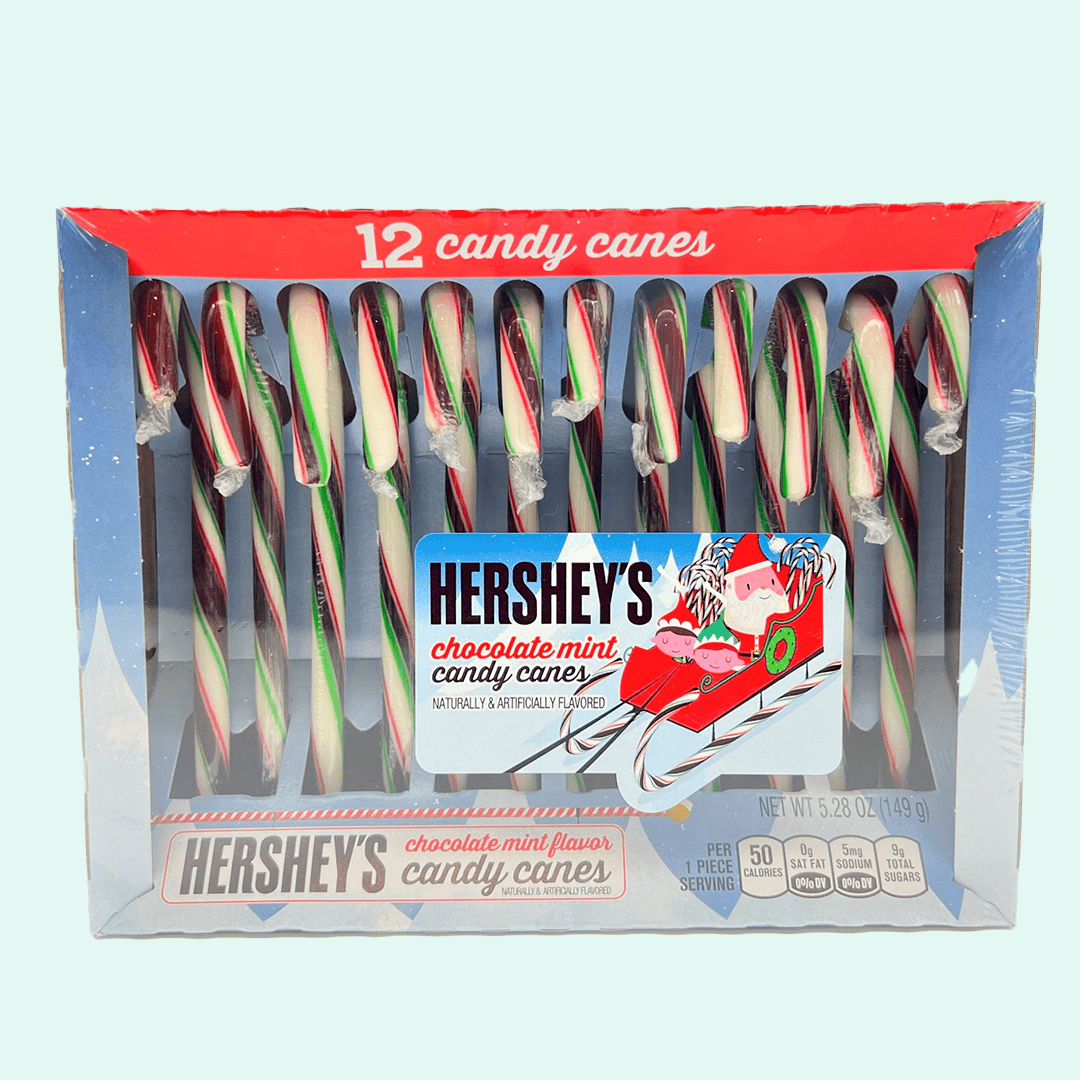 Hershey's Chocolate Mint Flavoured Candy Canes Candy Paradise