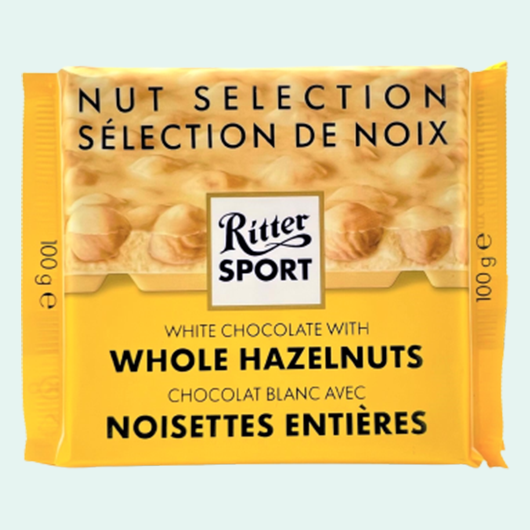 Ritter Sport White Chocolate with Whole Hazelnuts