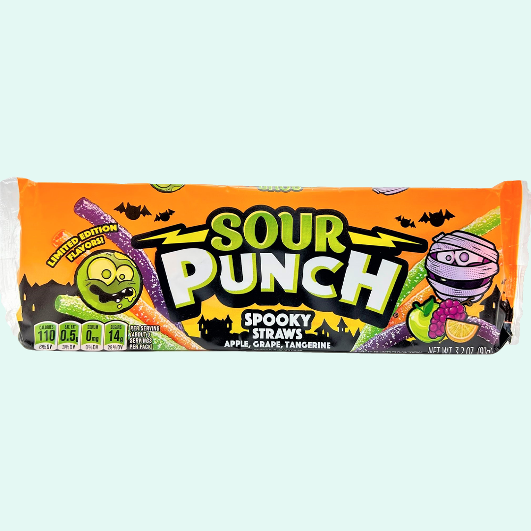 Halloween Sour Punch Straws Spooky