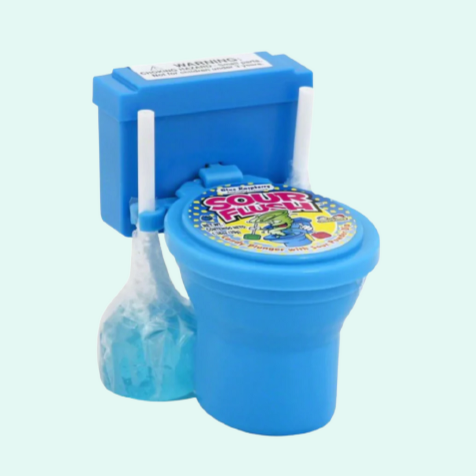 Sour Flush Candy Plunger With Sour Powder Dip