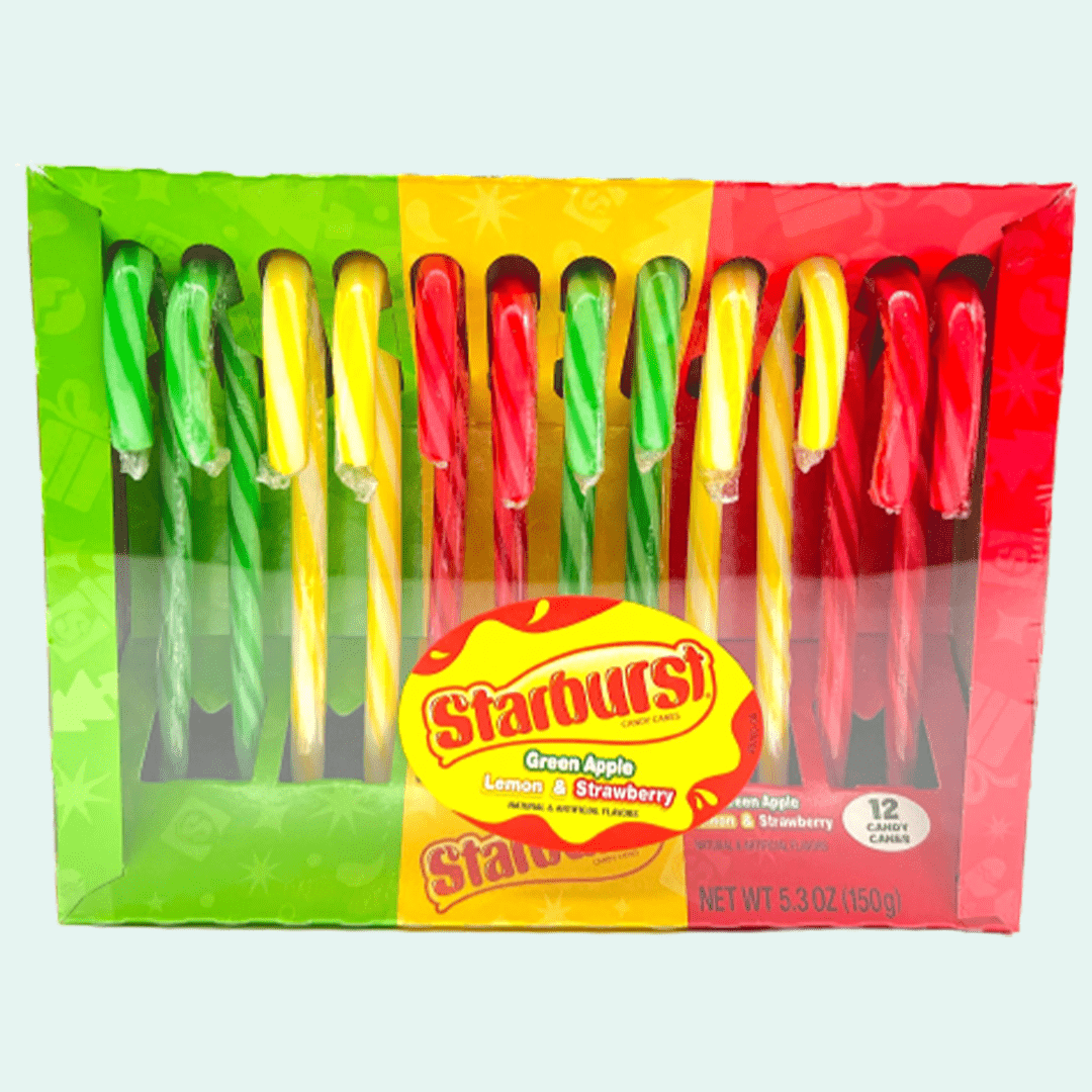 Starburst Candy Canes Candy Paradise
