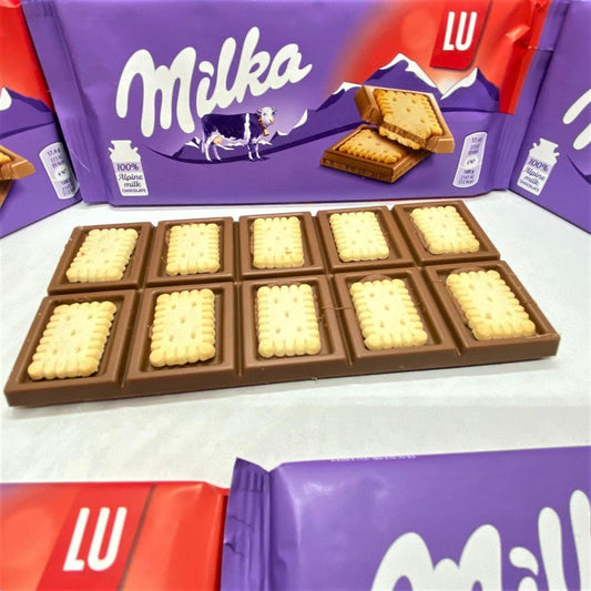 Milka Chocolate Bar With Lu Biscuits